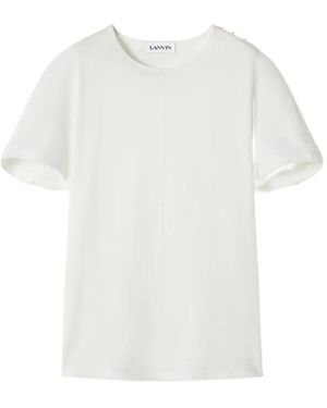 Lanvin Cape-Effect T-Shirt - White