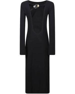 HAMOULET Verziertes Larissa Kleid Mit Offenem Rücken - Schwarz
