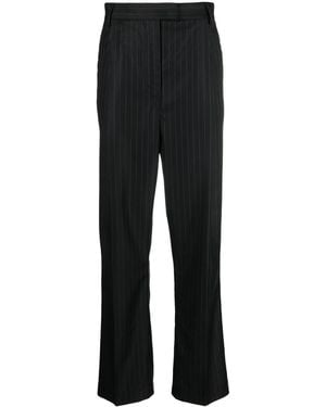 Litkovskaya Pinstripe-Print Tailored Trousers - Black