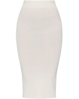Entire studios Ribbed Midi Skirt - White