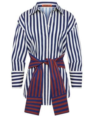 Simon Miller Camisa Inna A Rayas - Azul