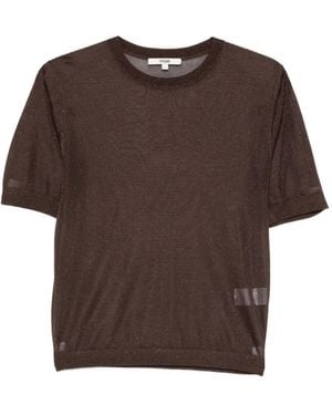 Maje T-Shirts Im Metallic-Look (2Er-Set) - Braun