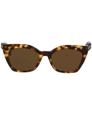 Stella McCartney Falabella Tortoiseshell Chain-Detail Sunglasses - Brown