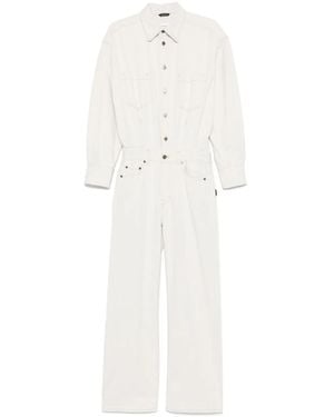 Haikure Tilda Jeans-Jumpsuit - Weiß