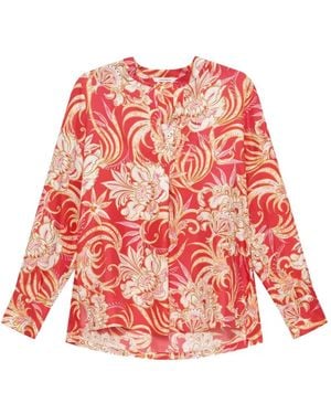 Maliparmi Printed Silk Shirt - Red