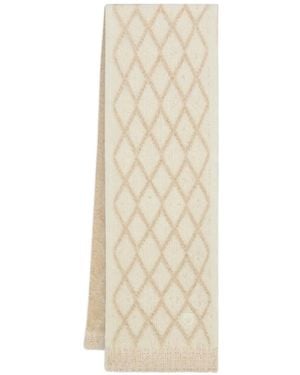 Ferragamo Wool-And-Alpaca-Blend Scarf - White