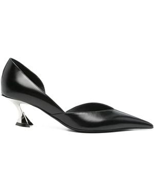 Mugler 55Mm Fang Sculpted-Heel Court Shoes - Black