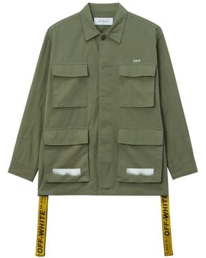 Off-White c/o Virgil Abloh Military-Style Jacket - Green