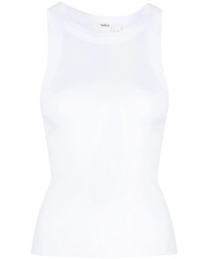 Ba&sh Fine-Ribbed Cotton Tank Top - White