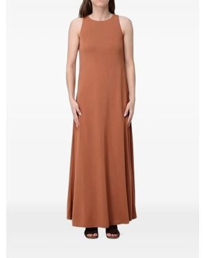 Max Mara Sleeveless Jersey Dress - Brown