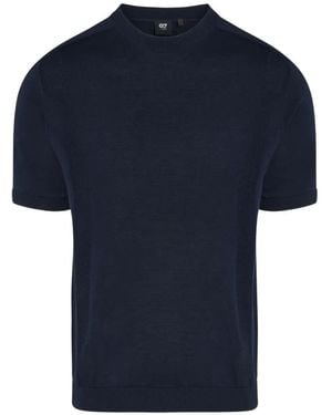 Alpha Tauri T-Shirt À Design Texturé - Bleu