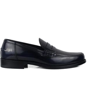 Alberto Fasciani Shiny Leather Loafers - Blue