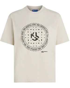 Karl Lagerfeld バンダナプリント Tシャツ - ホワイト