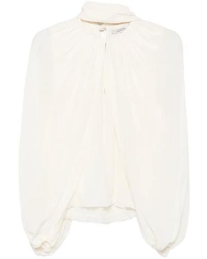 Dorothee Schumacher Bluse Mit Schleifenkragen - Weiß