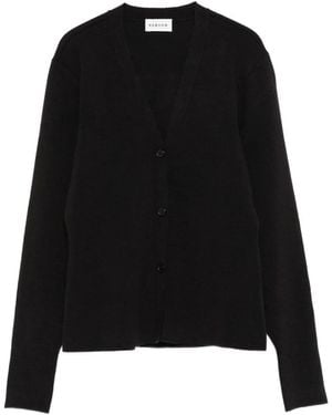 P.A.R.O.S.H. Button-Front Cardigan - Black