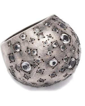 KUNDO Ring Mit Quarzkuppel - Grau