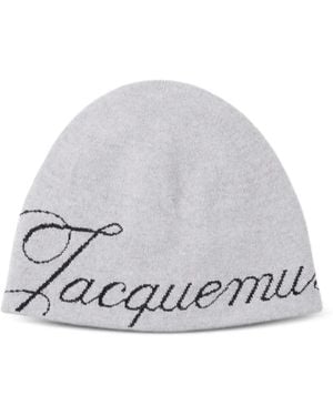 Jacquemus The Atelier Logo Beanie - Weiß