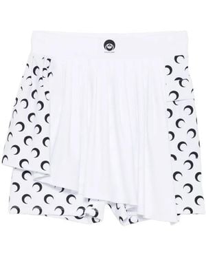 Marine Serre Athleisure Mini Skirt - White