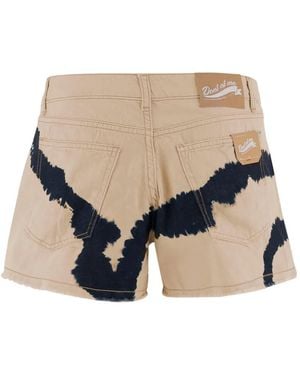 DON'T @ ME Pantalones Vaqueros Cortos Con Motivo Tie-Dye - Neutro