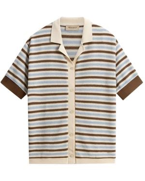 Woolrich Camisa De Ganchillo A Rayas - Gris