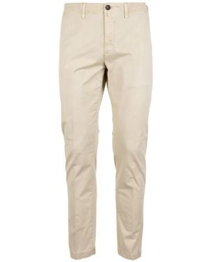 Siviglia Slim-Fit Tailored Pants - Natural