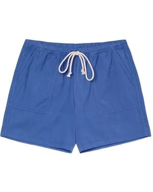La Paz Formigal Corduroy Drawstring Shorts - Blue