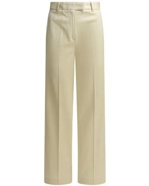 Circolo 1901 Pantalones De Talle Alto - Blanco