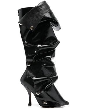 Y. Project 110Mm Snap Boots - Black