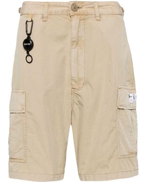 Izzue Keyring-Attachment Cargo Shorts - Natural