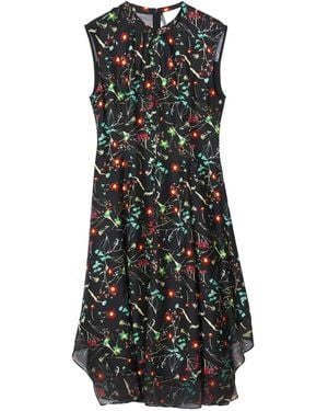 3.1 Phillip Lim Floral-Pattern Sleeveless Midi Dress - Black