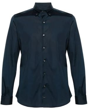 Fay Button-Down Long-Sleeve Shirt - Blue