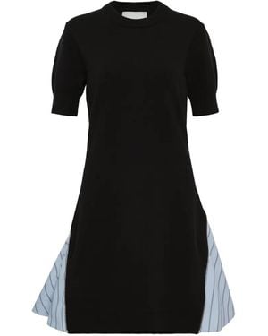 3.1 Phillip Lim Short-Sleeve Mini Dress - Black