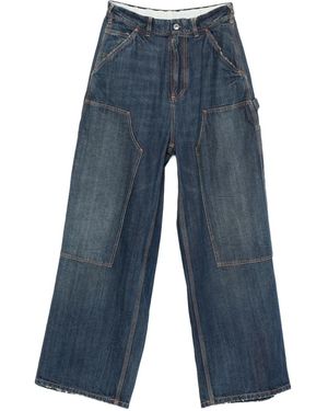 Maison Margiela Panelled Trousers - Blue