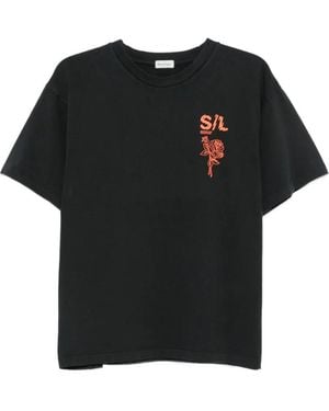 Second/Layer Graphic-Print T-Shirt - Black