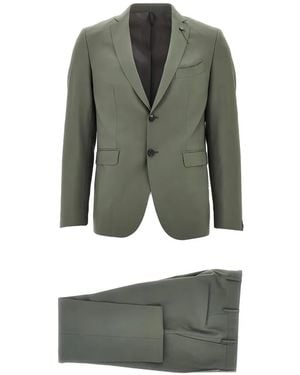 Santaniello Single-Breasted Notched-Lapel Suit - Green