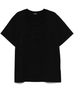 Balmain ロゴ Tシャツ - ブラック