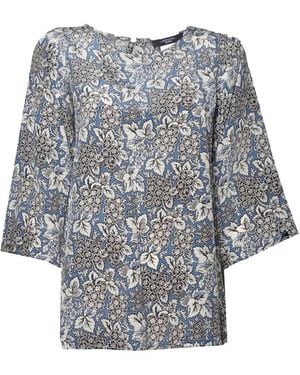 Weekend by Maxmara Floral-Print Blouse - Grey