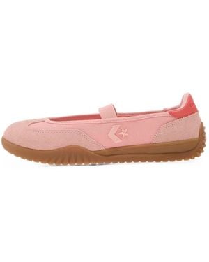 Converse Run Star Trainer Ballet Slip-Ons - Pink