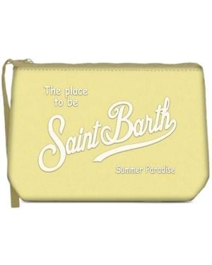 MC2 Saint Barth Clutch Aline Con Logo - Giallo