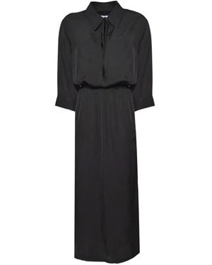Covert Midikleid Mit Bluse - Schwarz
