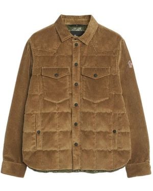 Moncler Wattierte Gelt Cordjacke - Braun