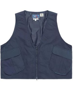 Blue Blue Japan Cargo Gilet - Blue