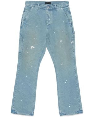 Purple Brand Paint-Splatter Pants - Blue