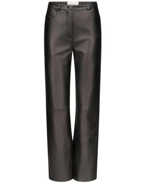 Loulou de Saison Leather Trousers - Black