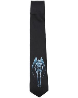 Our Legacy Graphic-Printed Tie - Black