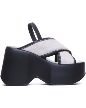 Vic Matié 100Mm Platform Sandals - Blue