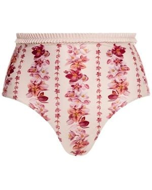 Agua Bendita Bas De Bikini Nopal Cauca À Volants - Rose