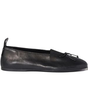 Miu Miu Élan Ballerinas Aus Leder - Schwarz