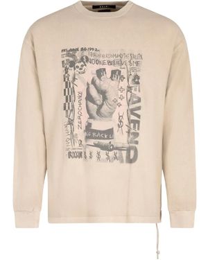 Ksubi Graphic-Print Long-Sleeve T-Shirt - Natural