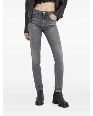 Won Hundred Pantalones con parche del logo - Gris